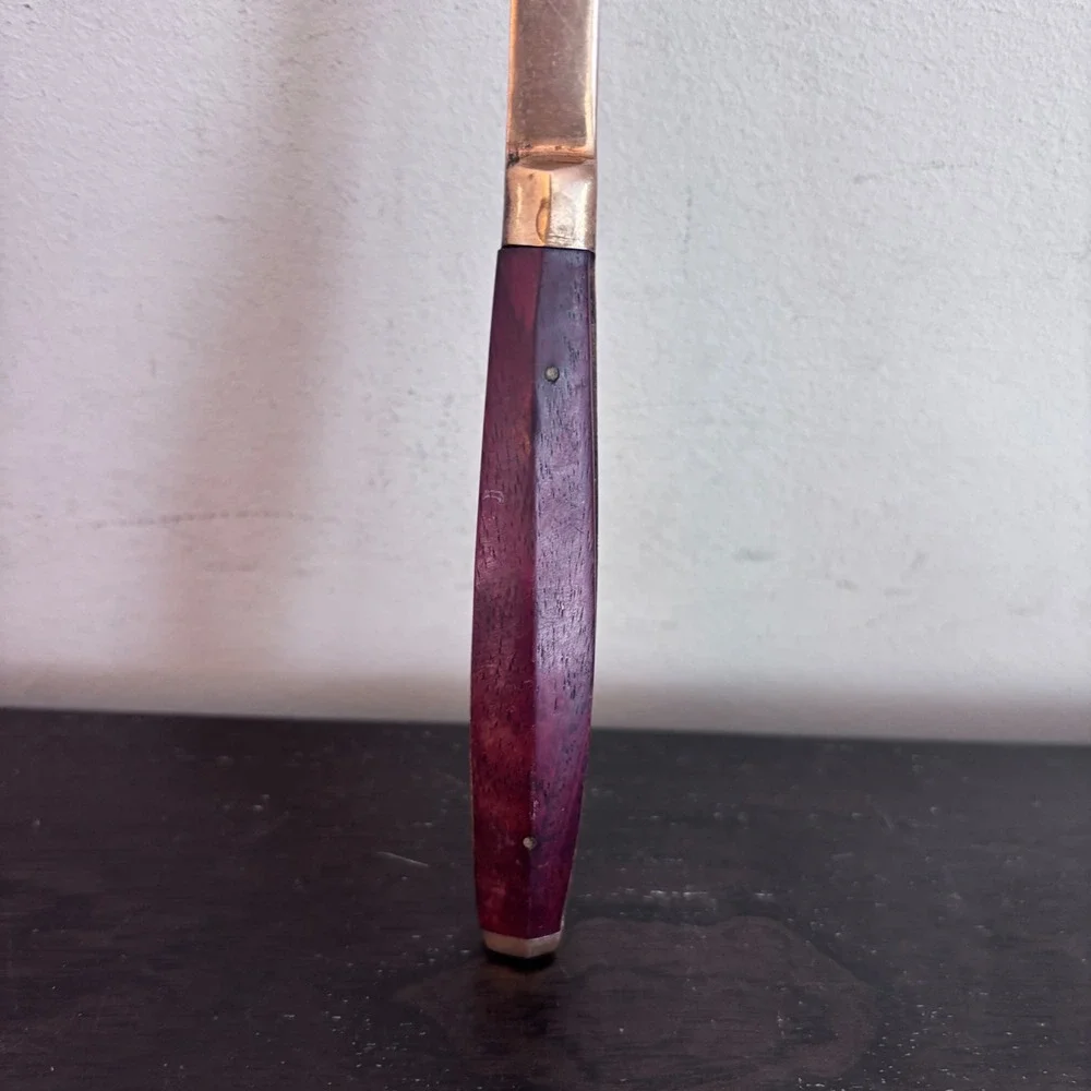 Vintage Brass‎ and Rosewood Salad Serving Set | Spoon and Fork | MCM